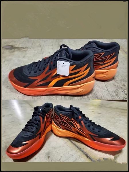 2022 mb.02 lamello ball rick and morty men basketball shoes with box mb.01 yellow red purple sport shoe trainner sneakers size 7-12